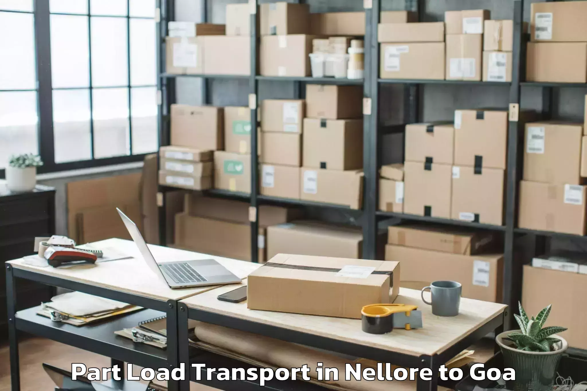 Quality Nellore to North Goa Airport Gox New Part Load Transport